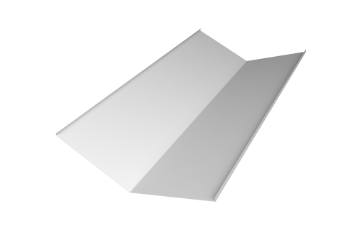 Планка ендовы нижней 300х300 0,45 PE с пленкой RAL 9003 сигнальный белый (2м)