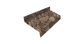 Отлив простой 50 0,45 Print Elite King Stone TwinColor (2м)