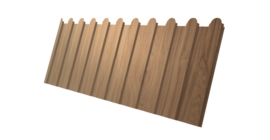 Профнастил С8А фигурный 0,45 Print Elite Honey Wood TwinColor