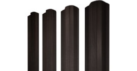 Штакетник М-образный B фигурный 0,45 Print Elite Coffee Wood TwinColor