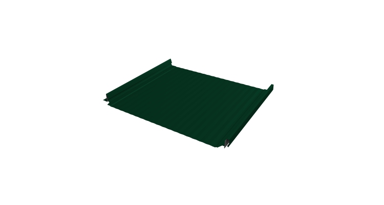 Кликфальц Pro Gofr Grand Line 0,45 PE с пленкой на замках RAL 6005 зеленый мох