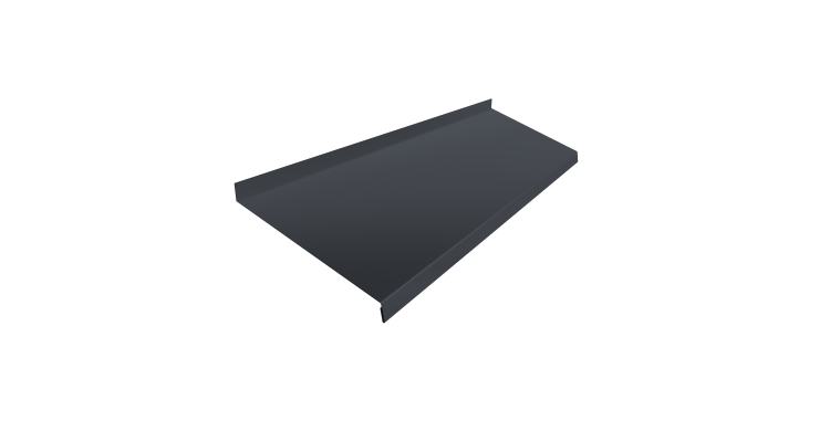 Отлив простой 200 0,5 PurPro Matt 275 RAL 7024 мокрый ассфальт (2м)