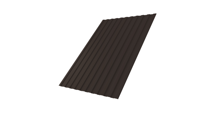 Профнастил С8А 0,45 Drap TX RR 32 темно-коричневый