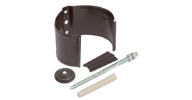 Кронштейн трубы на кирпич 90 мм Мatt RAL 8017 шоколад