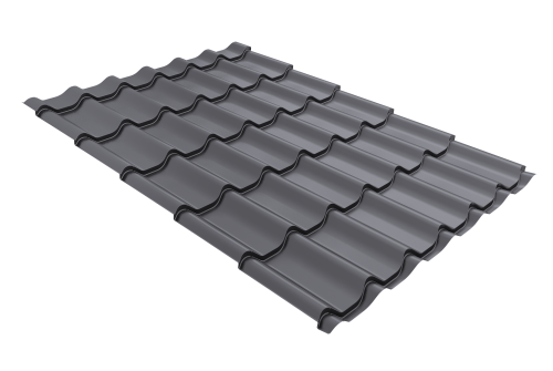 Металлочерепица классик 0,4 PE RAL 7004 сигнальный серый