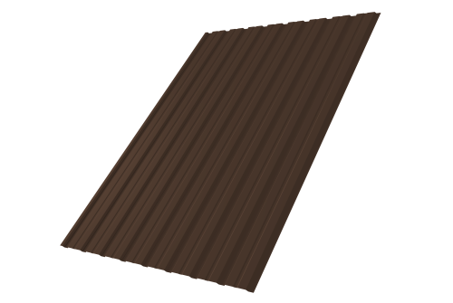 Профнастил С10B 0.5 Drap TX RAL 8017 шоколад