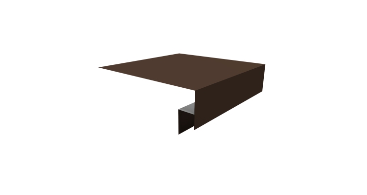 Планка околооконная сложная Блок-хаус new 200х50х27 0,45 Drap ST RAL 8017 шоколад (2м)