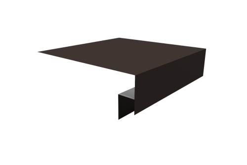 Планка околооконная сложная Блок-хаус new 200х50х27 0,45 Drap TX RR 32 темно-коричневый (3м)