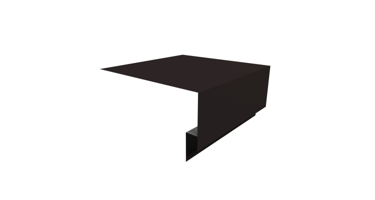 Планка околооконная сложная Блок-хаус new 200х75х27 0,5 Drap TX RAL 9005 черный (3м)