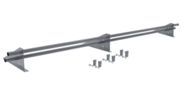 Снегозадержатель трубчатый для фальцевой кровли Optima RAL 9006 3м