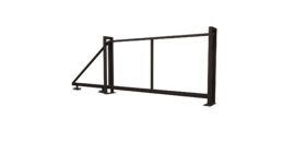 Ворота откатные Жалюзи Texas 2.0х4.0 RR 32 без заполнения (ламель 125 мм)