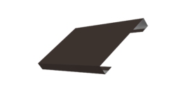 Ламель лицевая 150 забора жалюзи Texas 0.5 PurLite Matt с пленкой RR 32 темно-коричневый