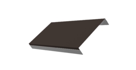 Ламель обратная 125 забора жалюзи Texas 0.5 Satin Matt TX RR 32 темно-коричневый