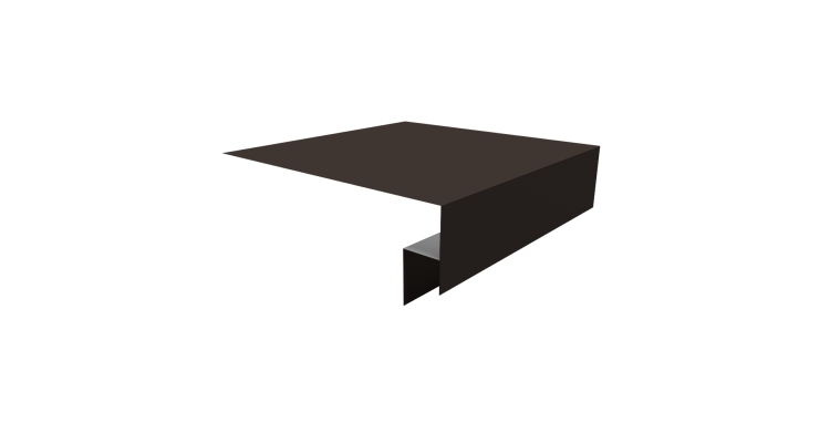 Планка околооконная сложная Экобрус Grand Line 200х50х25 0,5 Drap TX RR 32 темно-коричневый (2м)