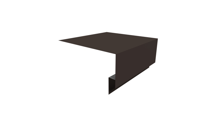 Планка околооконная сложная Экобрус Grand Line 200х75х25 0,5 Drap TX RR 32 темно-коричневый (2м)