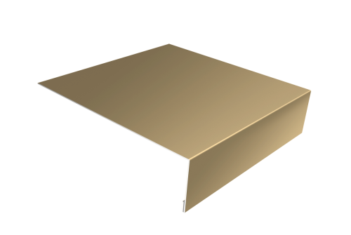 Планка лобовая/околооконная простая 190х50 0,45 PE с пленкой RAL 1014 слоновая кость (2м)