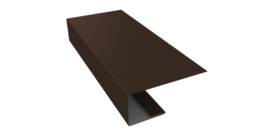 J-Профиль 18мм 0,45 Drap TR RAL 8017 шоколад (3м)