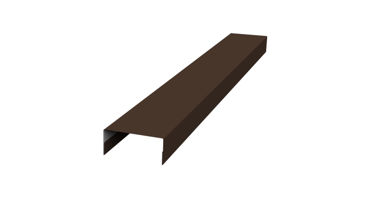 Крышка 30х15 жалюзи Texas 0,5 Drap TX RAL 8017 шоколад (2м)