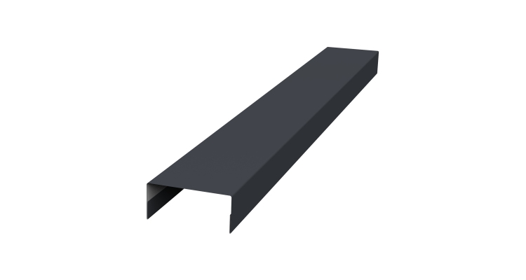 Крышка 30х20 жалюзи Texas 0,45 Drap ST RAL 7024 мокрый асфальт (3м)