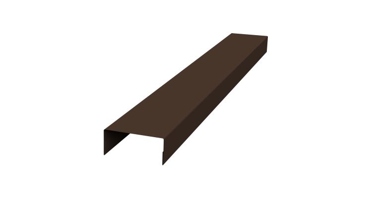 Крышка 30х20 жалюзи Texas 0,5 PurPro Matt 275 RAL 8017 шоколад (2,5м)