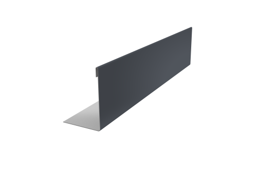 Нащельник 125 Texas 25х35 0,45 PE RAL 7024 мокрый асфальт (L1,5)