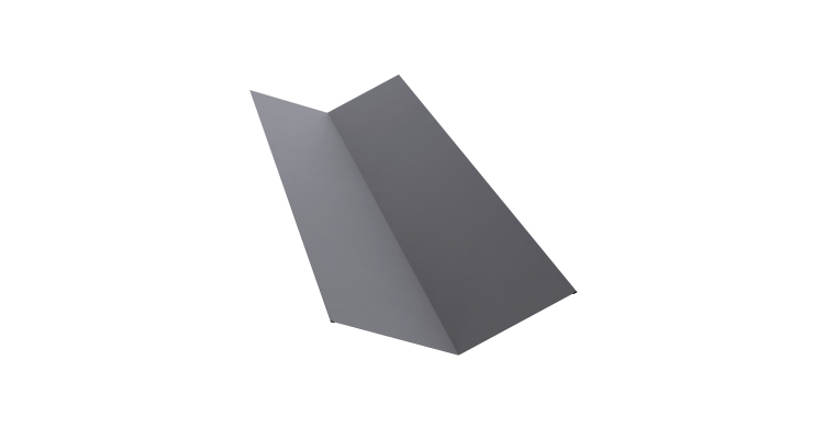 Планка ендовы верхней 145х145 0,45 Drap RAL 7004 сигнальный серый (3м)