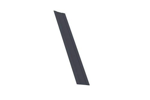 Крепежная планка жалюзи Milan, Milan Slim, Tokyo 0,45 Drap-double TX RAL 7024 мокрый асфальт (1,8м)