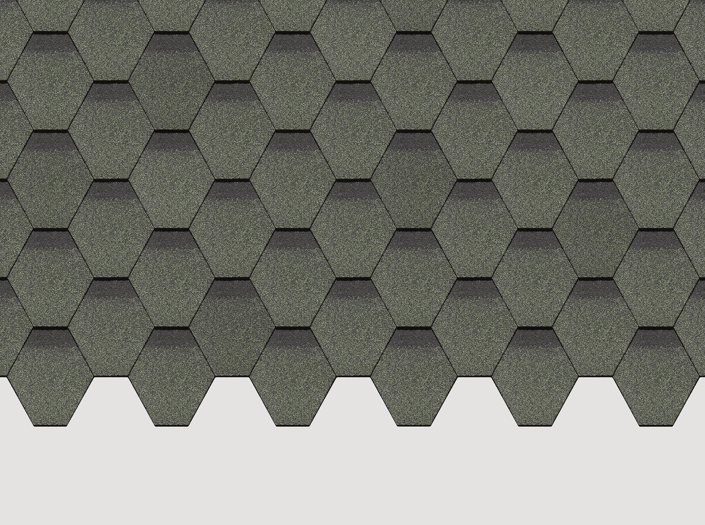 Гибкая черепица Docke Standard Сота, Зелёный